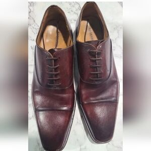 Magnanni Men's Brown Leather Dress Shoes
